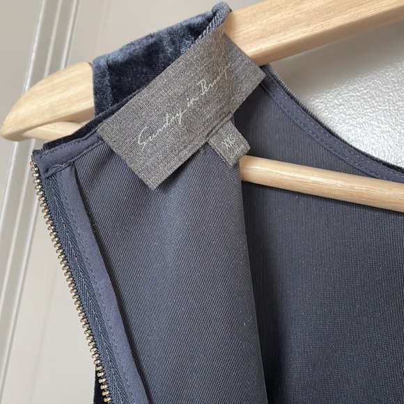 Anthropologie Sunday in Brooklyn Velvet & Feather Dress - Picture 4 of 5